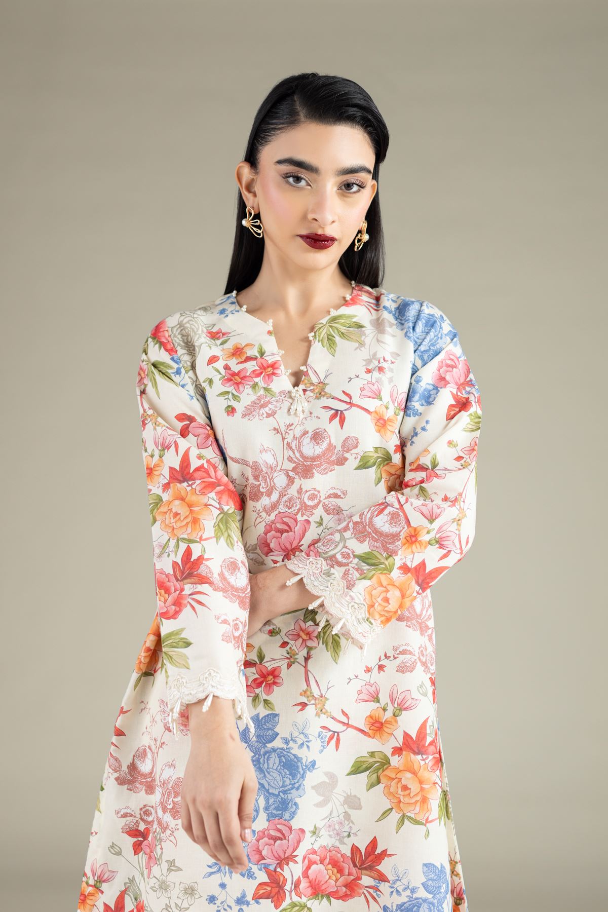Embroidered Mesuri Kurta - 1-26-101-A-D-VG