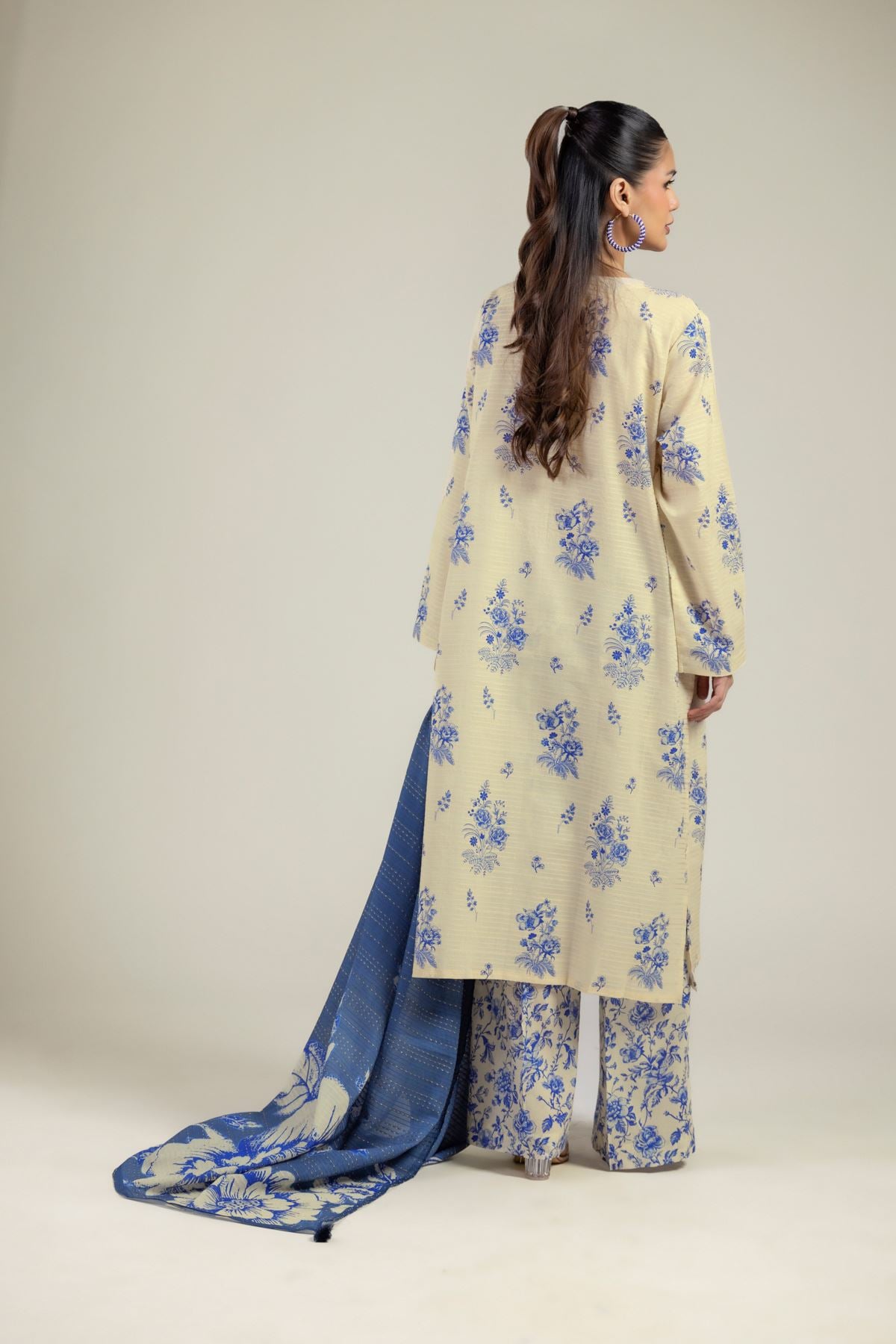 Embroidered Mesuri Dobby Mesuri Tailored 3-Piece - 1-26-102-A-F-VG