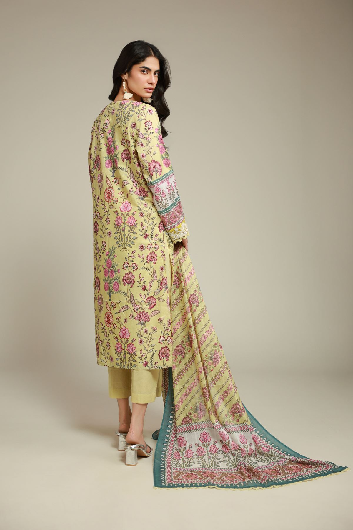 Embroidered Textured Lawn Tailored Lawn 3-Piece - T-A22-26-112FH1-VG