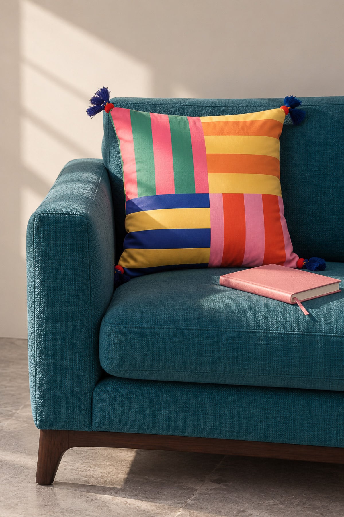 Printed Poly Sateen 16x16in Cushion Cover - 2-26-202-A-D-VG