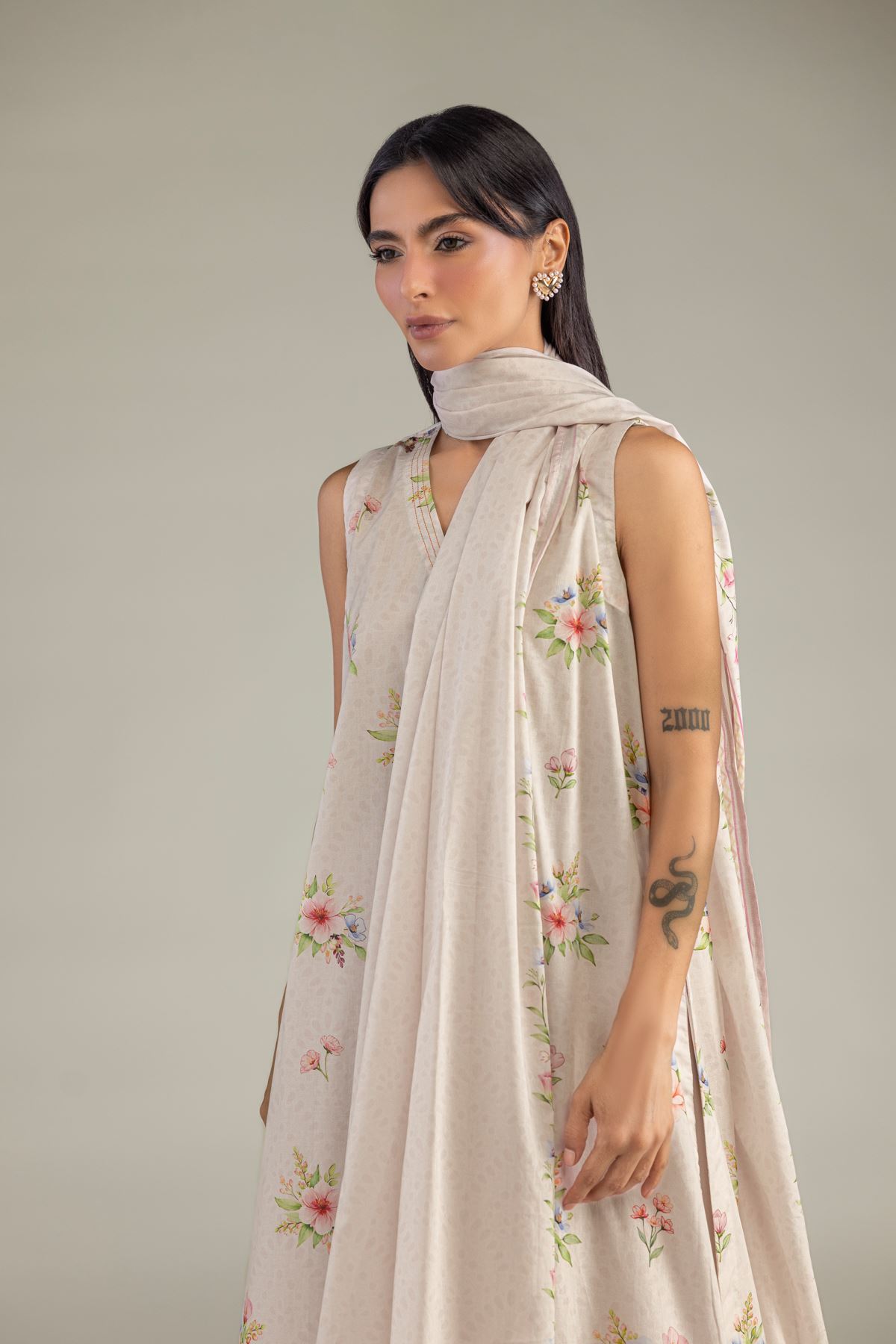 Printed Lawn Printed Lawn Dupatta - 1-26-457-A-C2-VG