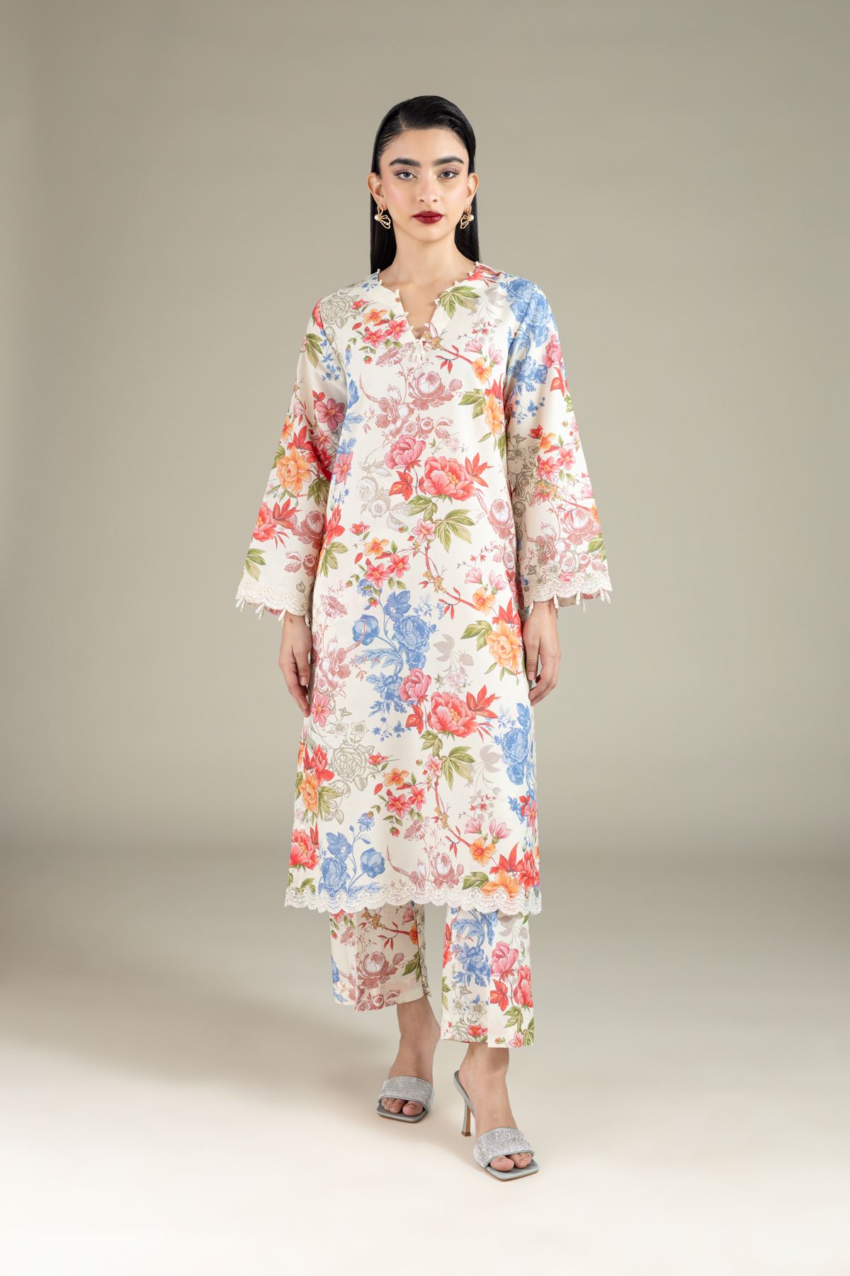 Embroidered Mesuri Kurta - 1-26-101-A-D-VG