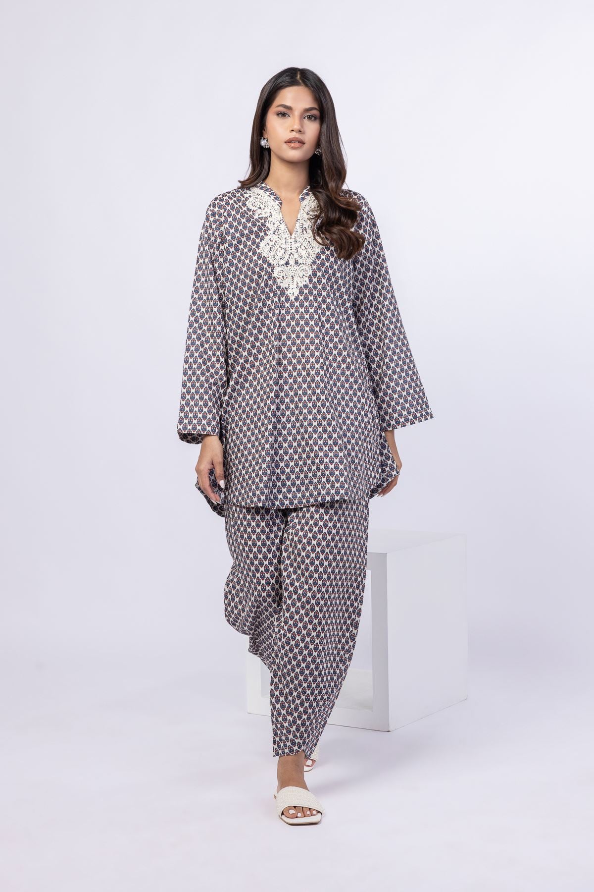 Printed Cambric Pants - 25-06-6E5-07BA-VG