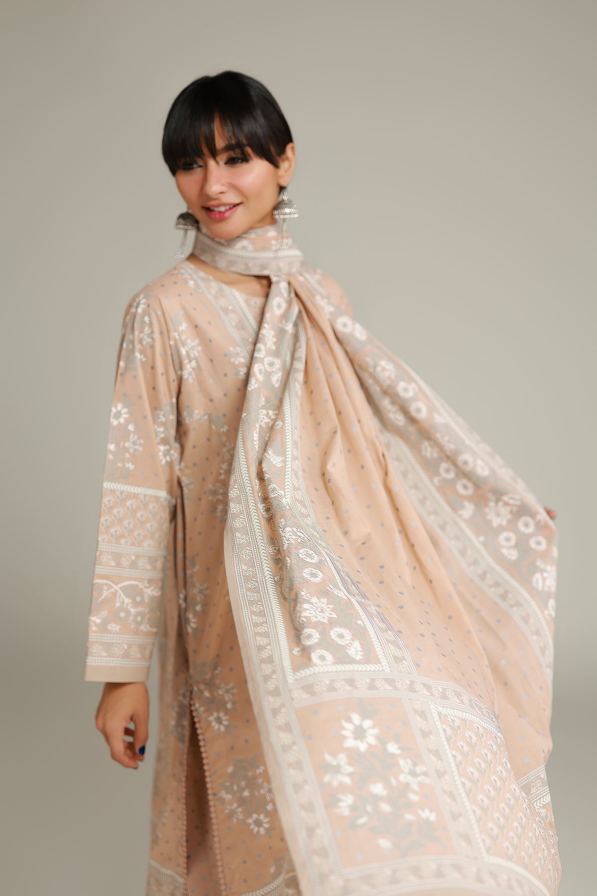 Printed Lawn Printed Lawn Dupatta - 1-26-228-A-D2-VG
