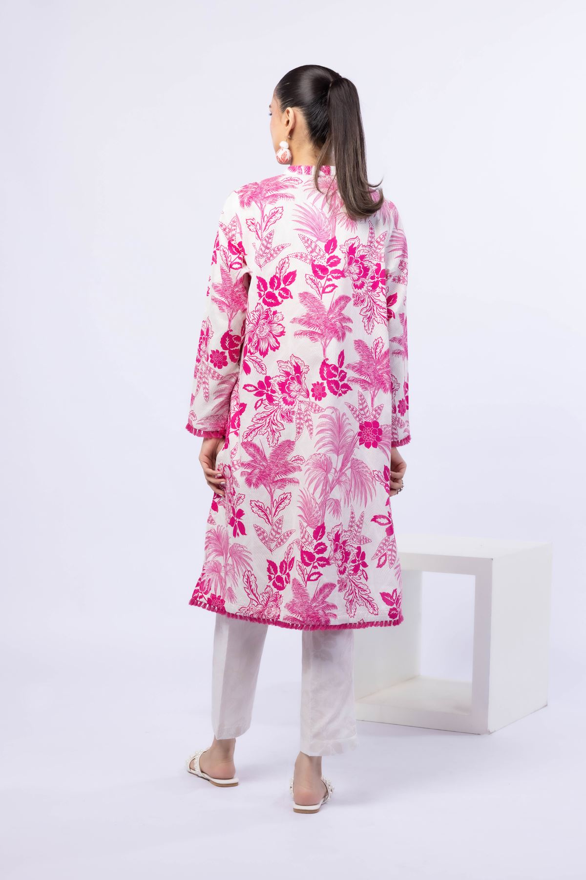 Printed Cotton Dobby Kurta - 25-10-12E9-02TA-VG