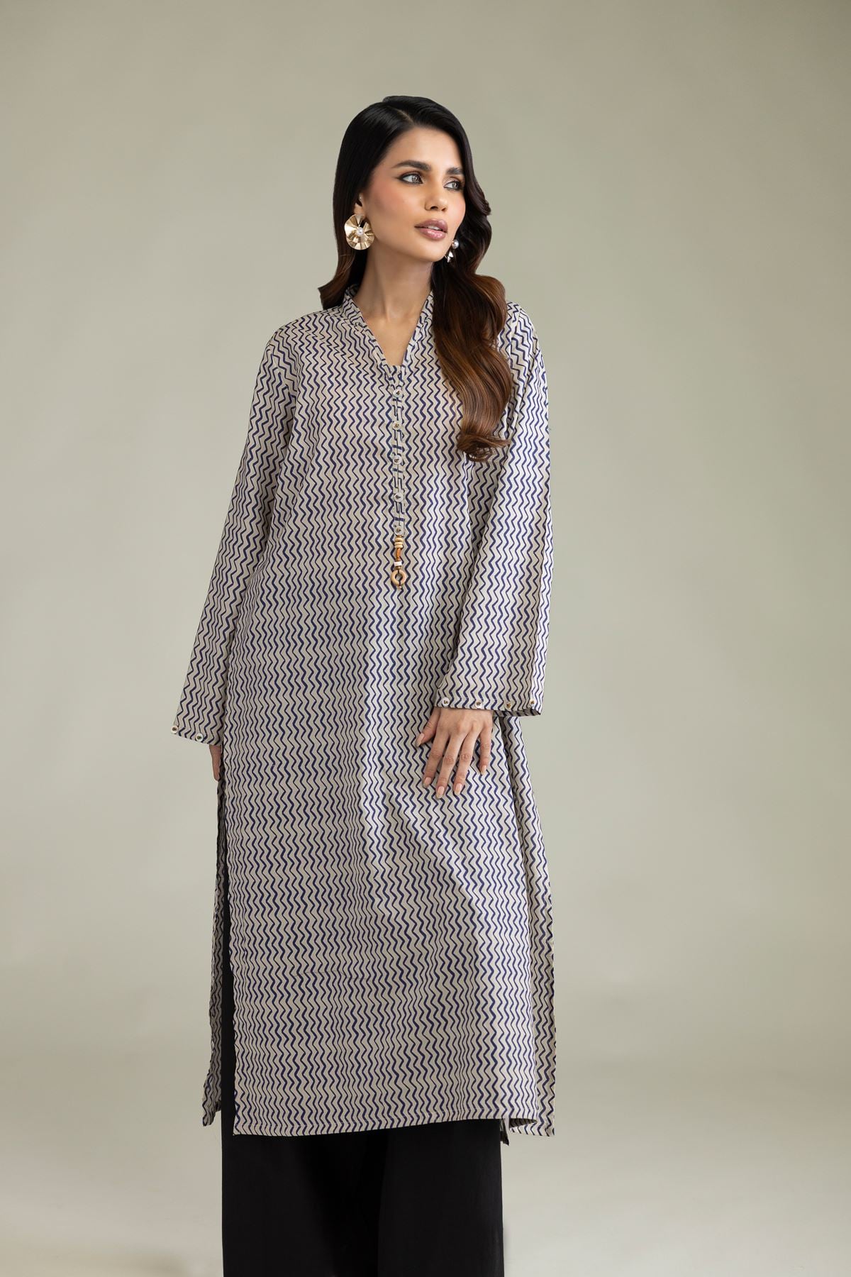 Printed Cambric Cambric Tailored 1-Piece - 1-26-102-A-F-VG