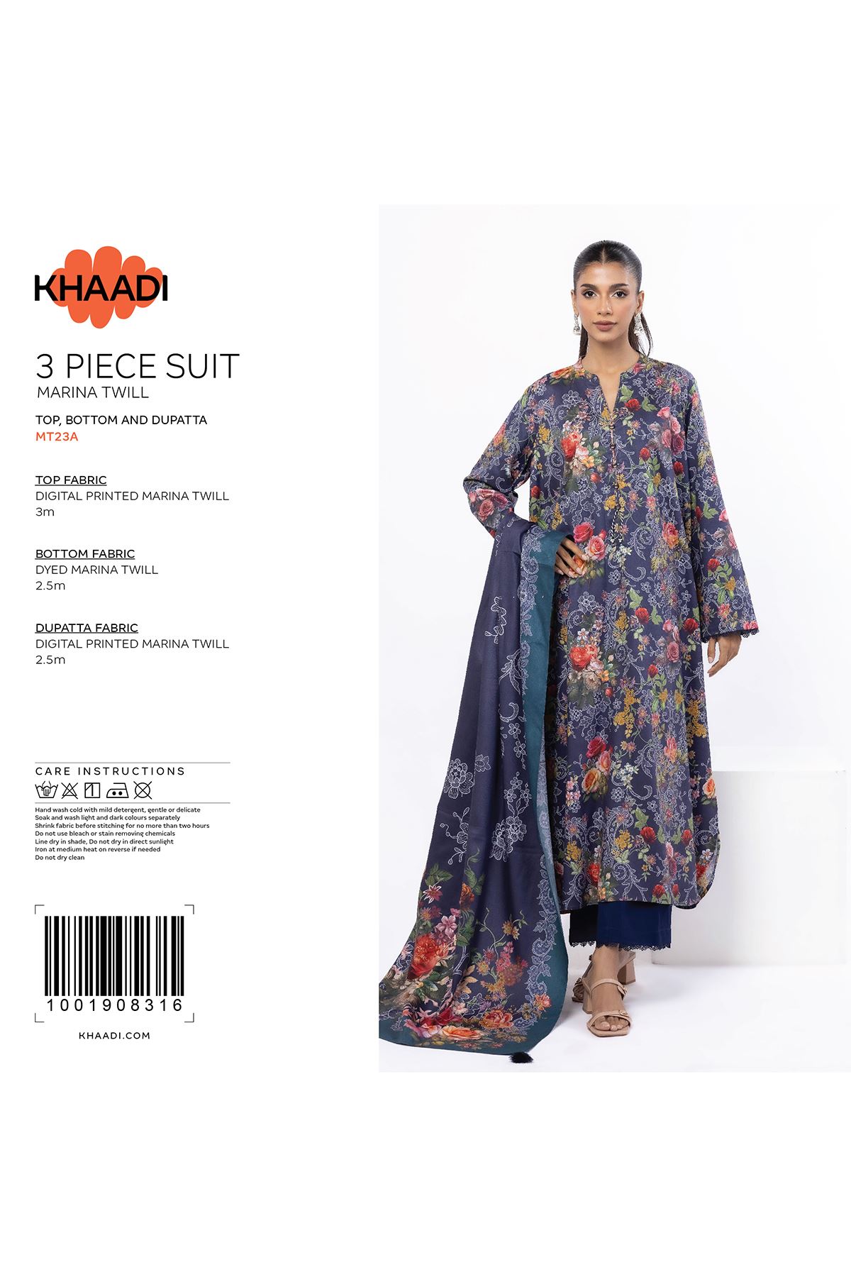 Printed Marina Fabrics 3 Piece - CV07A-G-VG