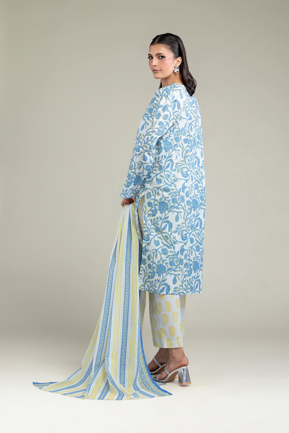 Printed Lawn Lawn Tailored 3-Piece - 1-26-246-B-I1-VG