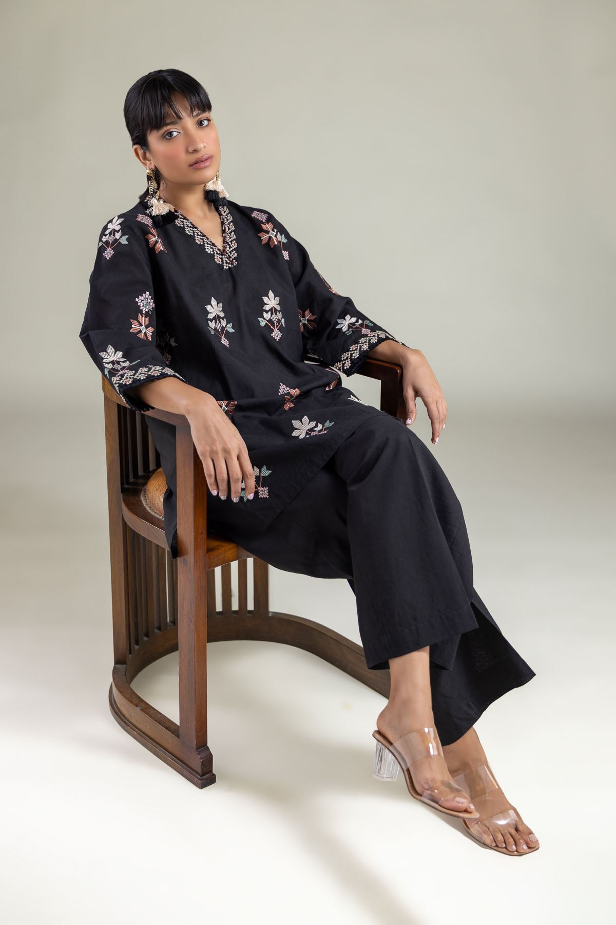 Embroidered Cambric Fabrics 2 Piece | Top and Bottom - A22-26-218FC1-VG