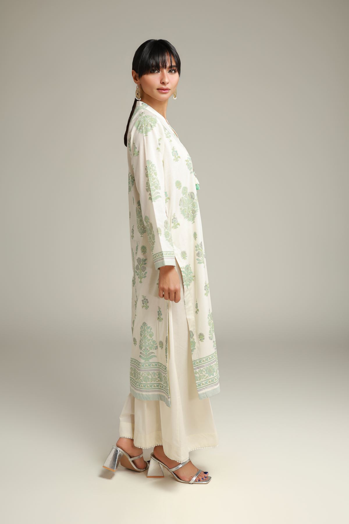 Printed Cambric Spring Solid Pants - 1-26-228-C-A1-VG