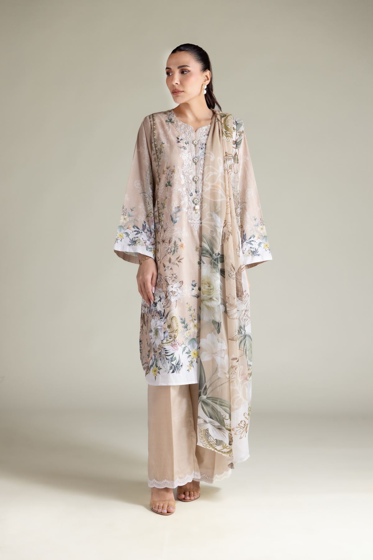 Embroidered Lawn Lawn Tailored 3-Piece - 1-26-229-B-F1-VG