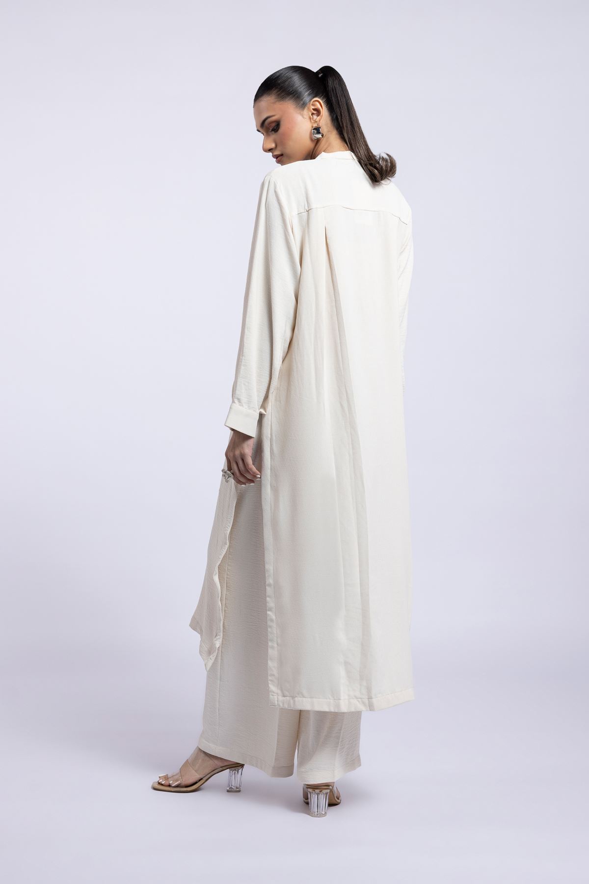 Dyed Pebble Kurta - 25-07-7E7-09TA-VG