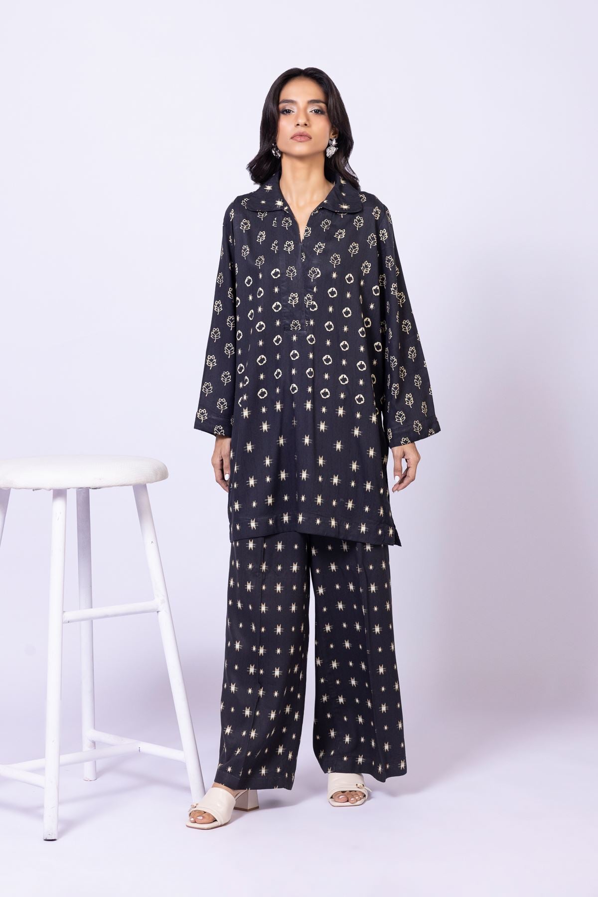 Printed Marina Pants - OTD4-EX28-08TA-VG