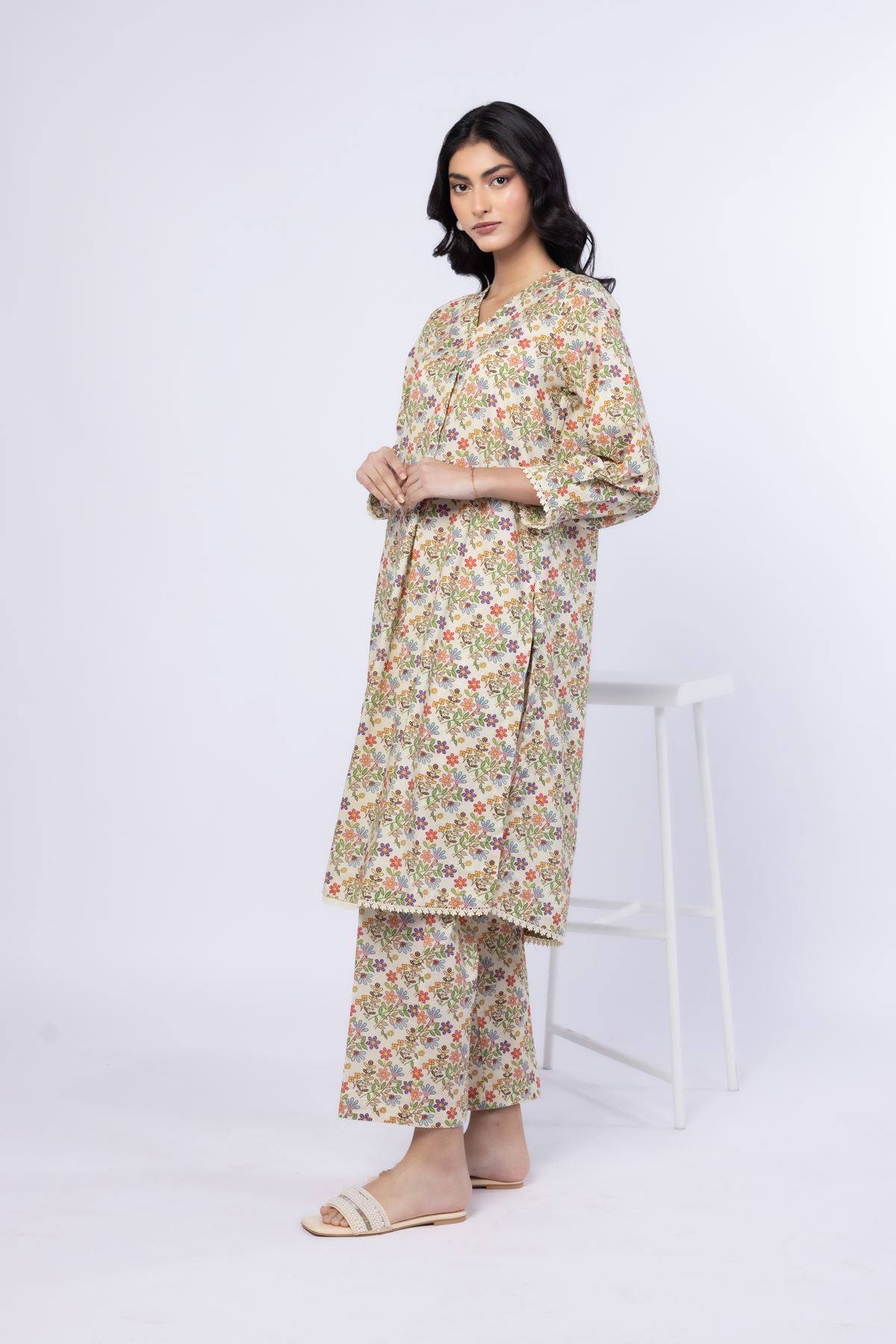 Printed Cambric Pants - 25-09-9S2-11BA-VG