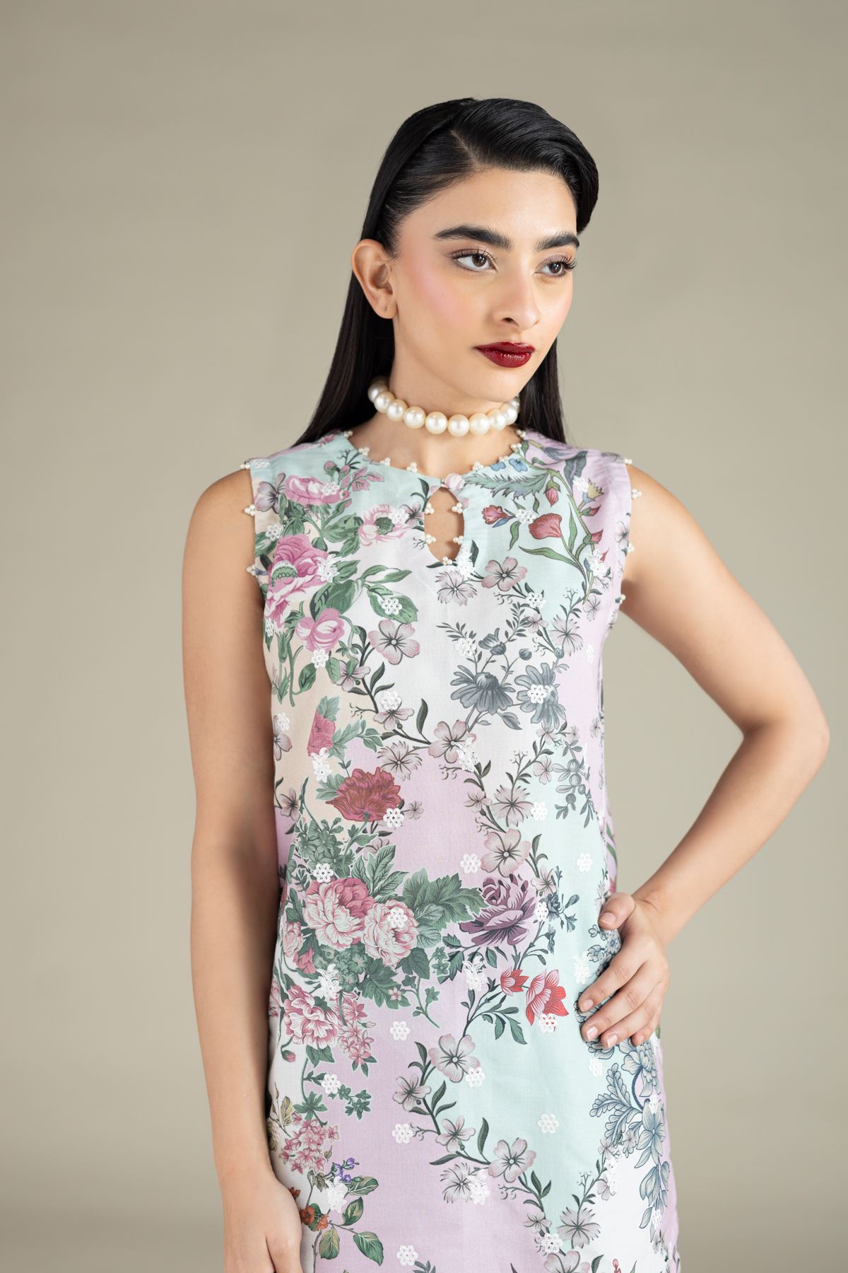 Embroidered Mesuri Kurta - 1-26-108-A-F-VG