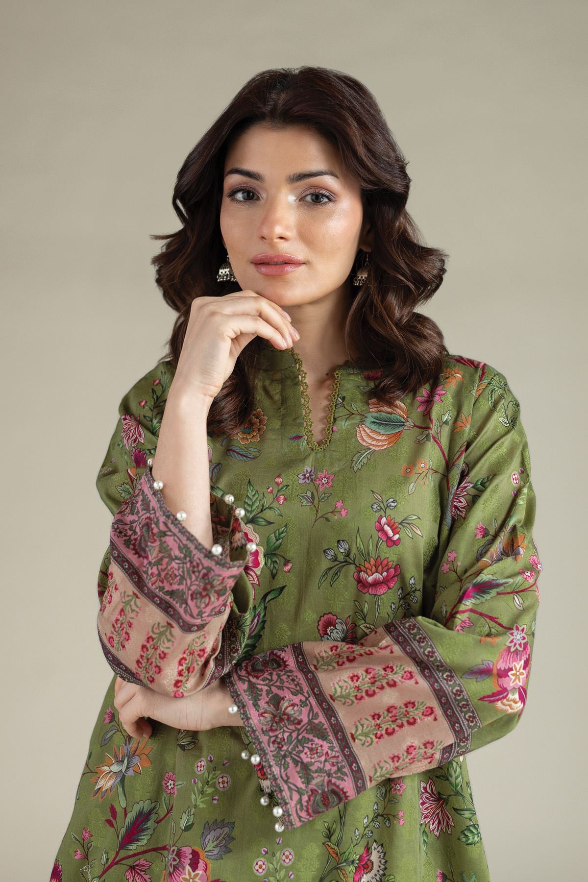 Printed Broshia Fabrics 2 Piece - A113-26-106EC2-VG