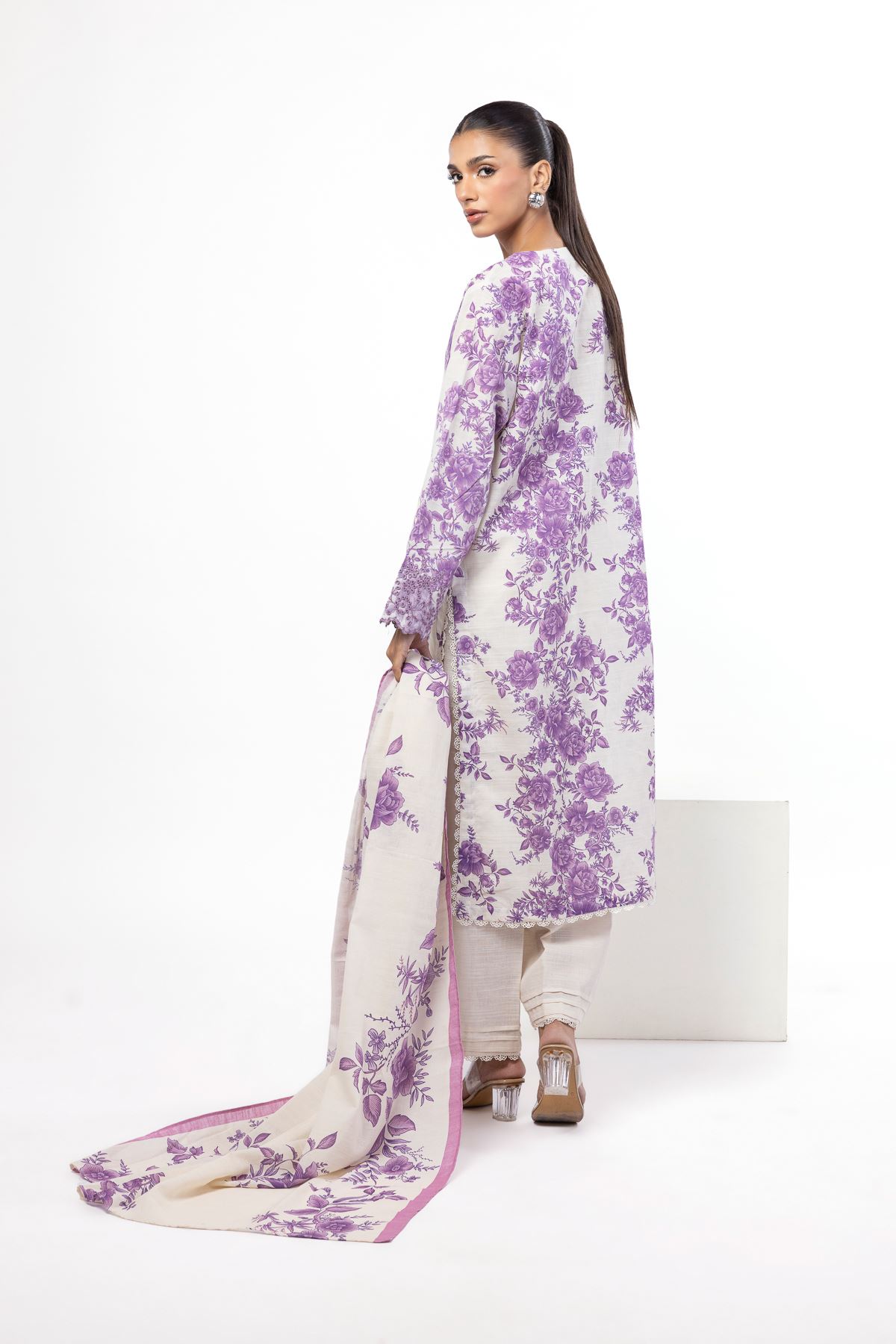 Embroidered Khaddar Tailored 3 Piece - KW30AST-VG