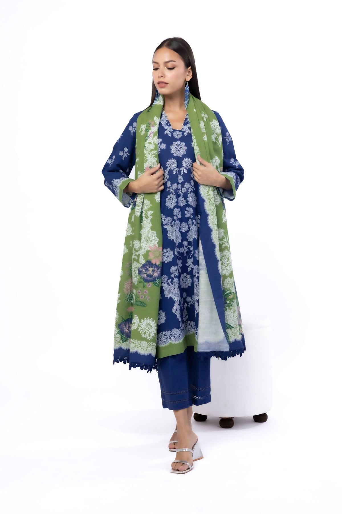 Printed Khaddar Tailored 3 Piece - KW30AST-VG