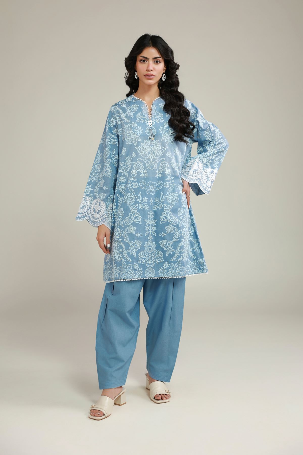 Printed Lawn Floral Printed Co-ords - 1-26-145-A-C-VG