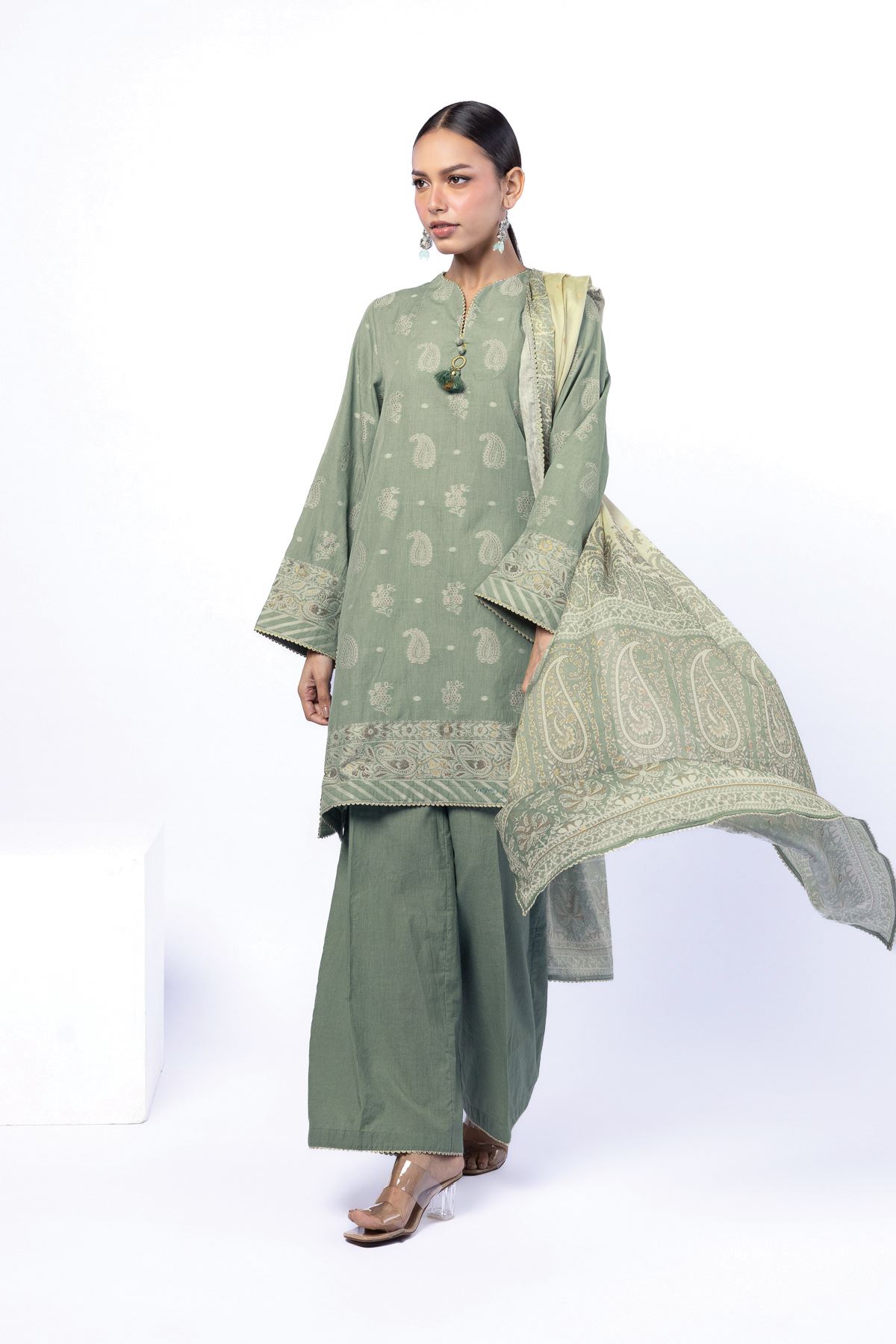 Dyed Jacquard Fabrics 3 Piece - 1001920468