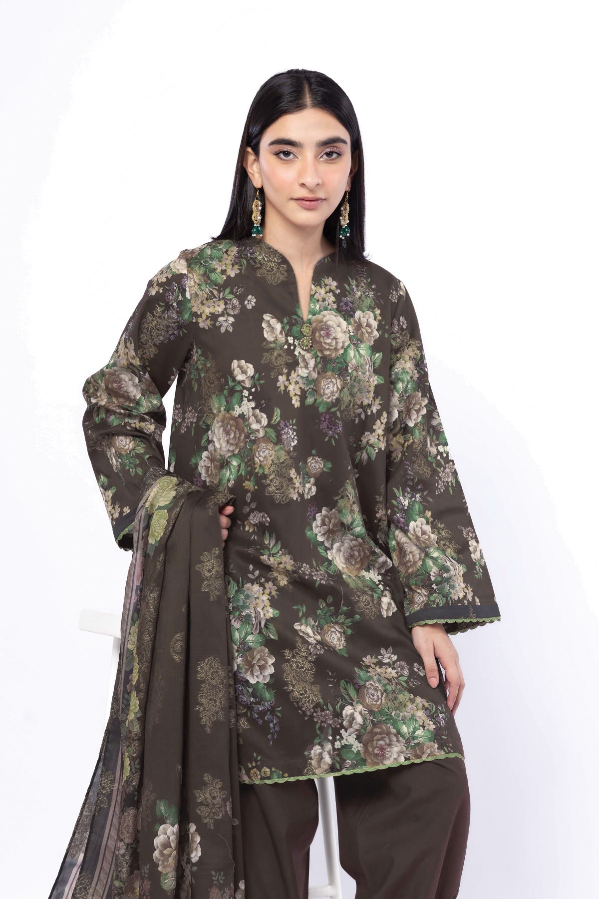 Printed Jacquard Fabrics 3 Piece - A33-26-107FD-VG