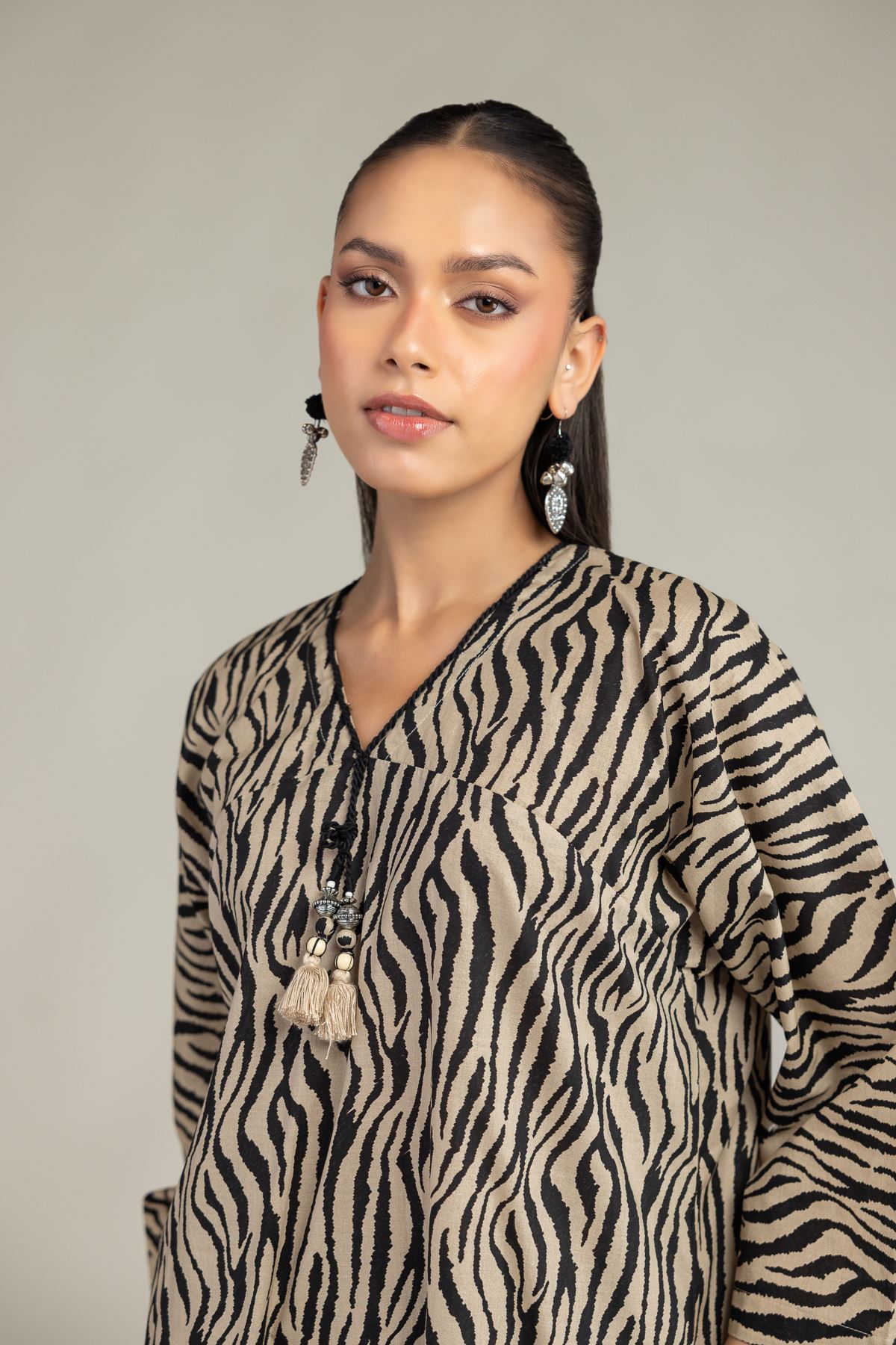 Printed Cambric Printed Cambric Kurta - T-A22-26-204FG1-VG