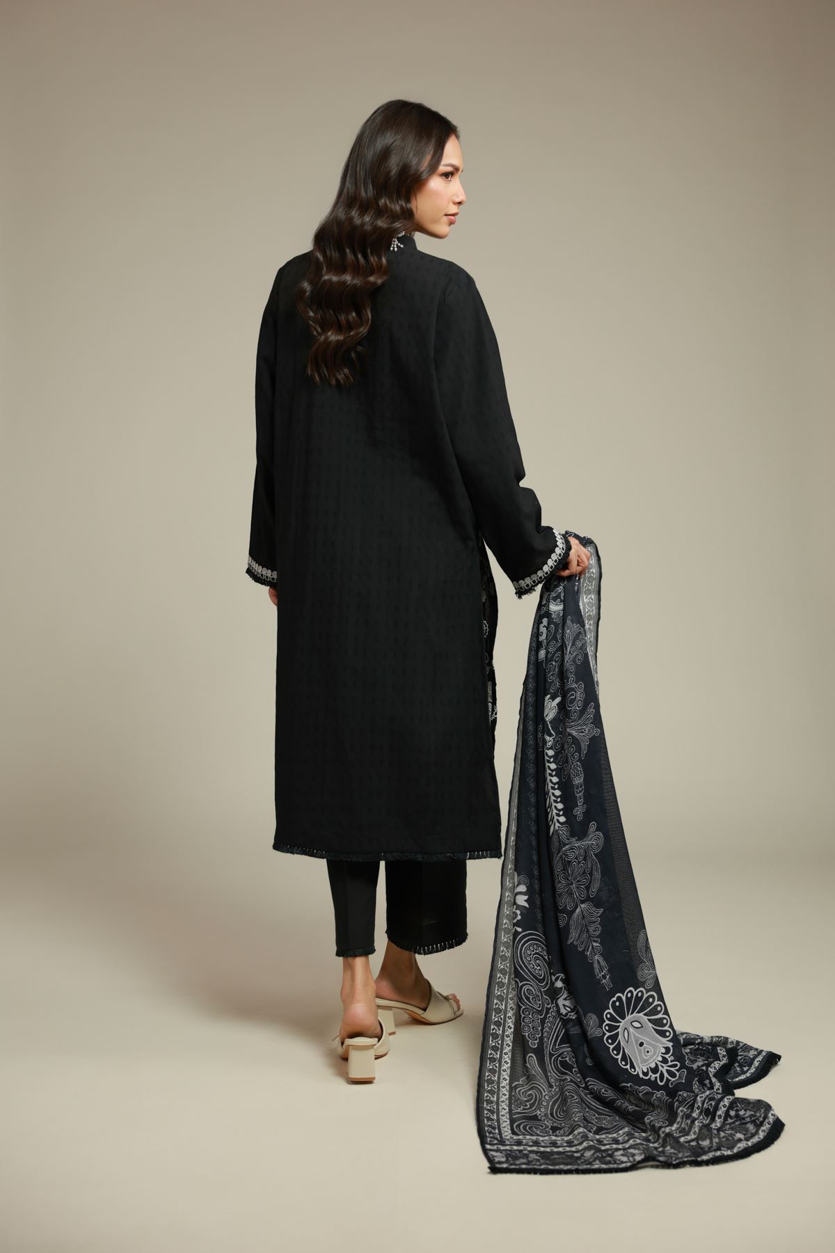 Embroidered Dobby 3-Piece Tailored Set - 25-09-11E11-07TB-VG