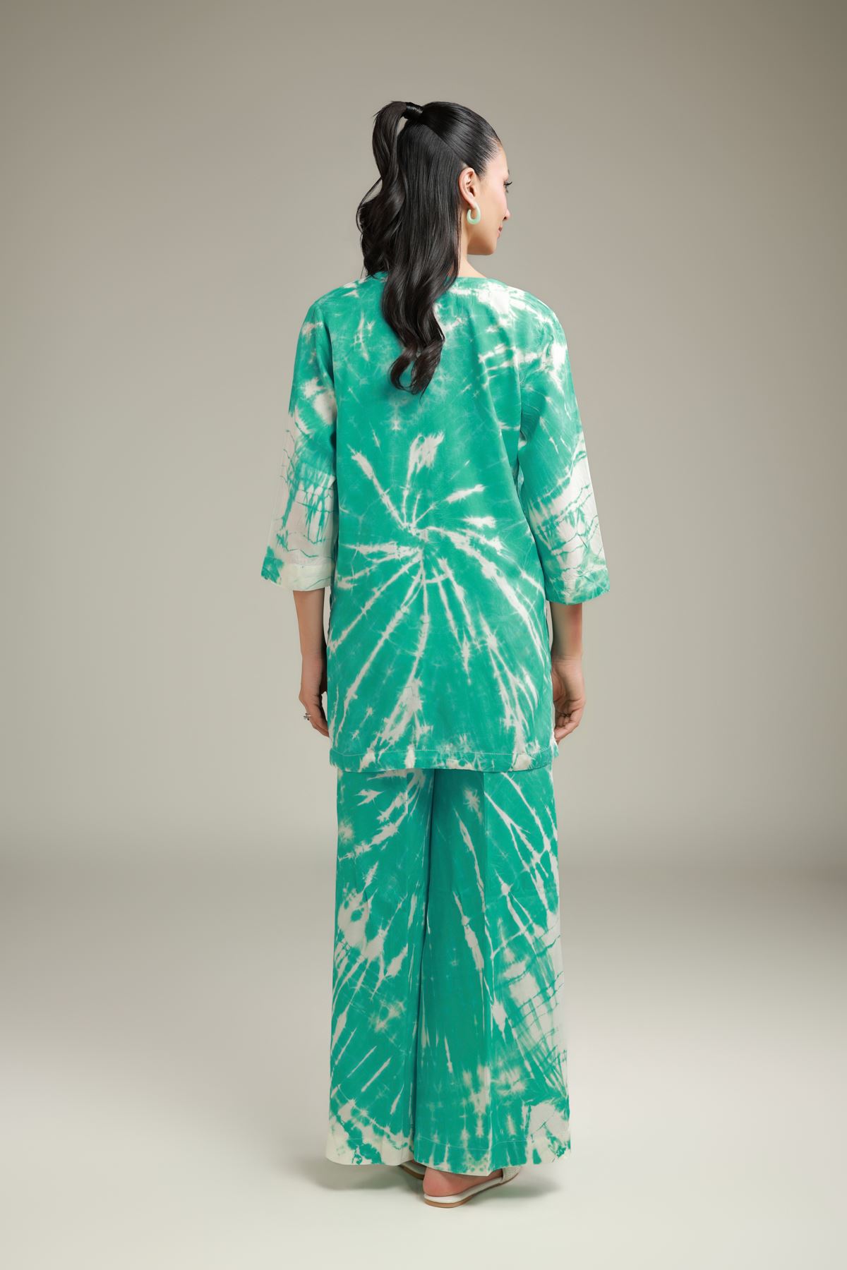 Printed Raw Silk Printed Co-ord Set - R-EKT24106-VG