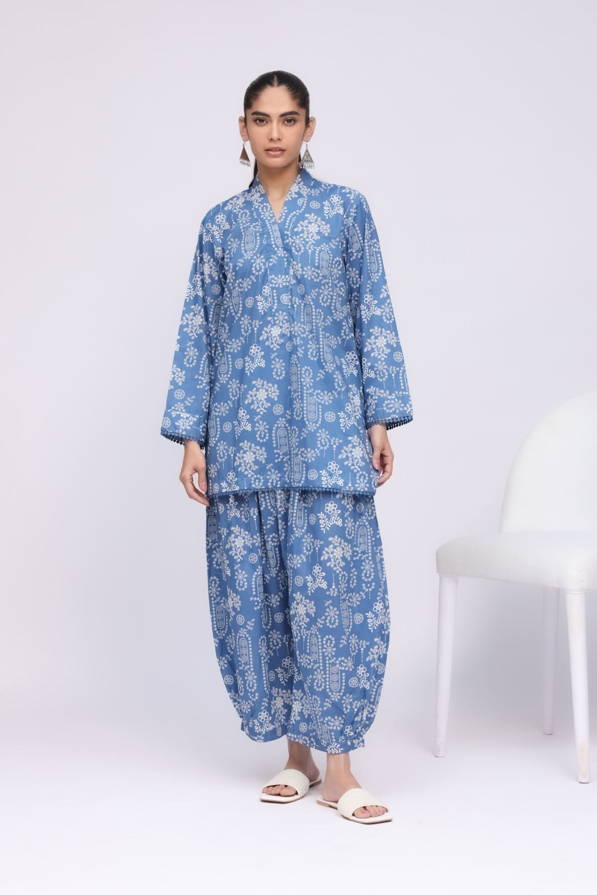 Printed Cambric Pants - 25-04EX11-03BA-VG