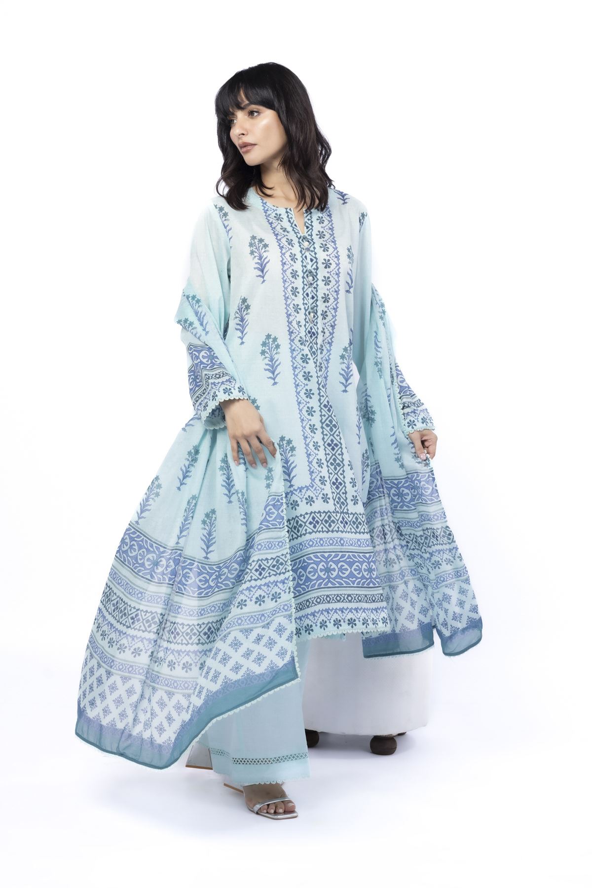 Printed Lawn Fabrics 3 Piece - CA02A-VG