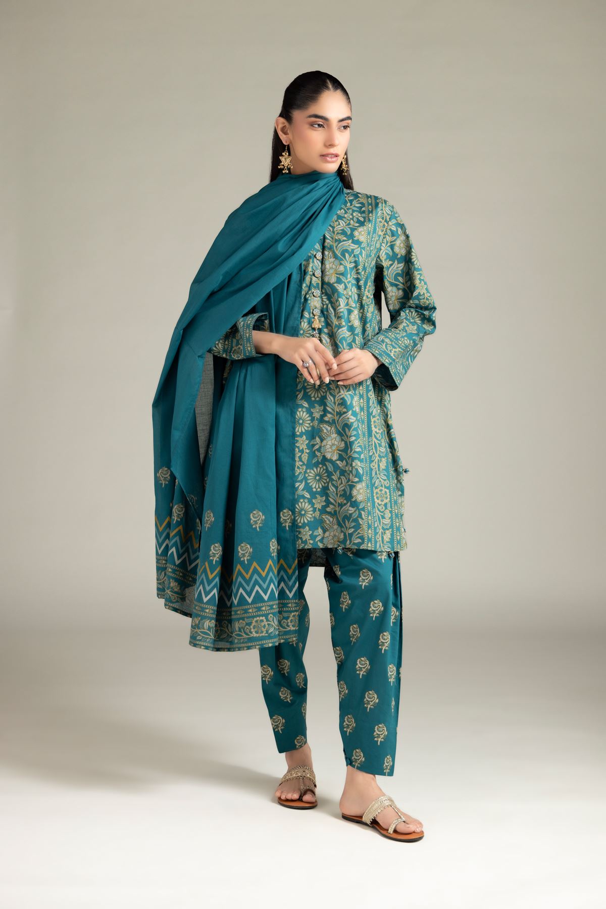 Lawn Dupatta - 1-26-127-A-B-VG