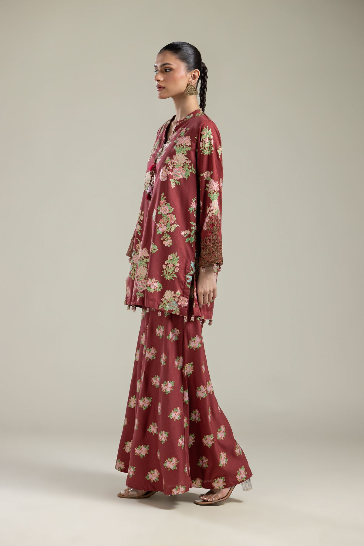 Raw Silk 2-Piece Co-ord Set - 1-26-204-A-A1-VG
