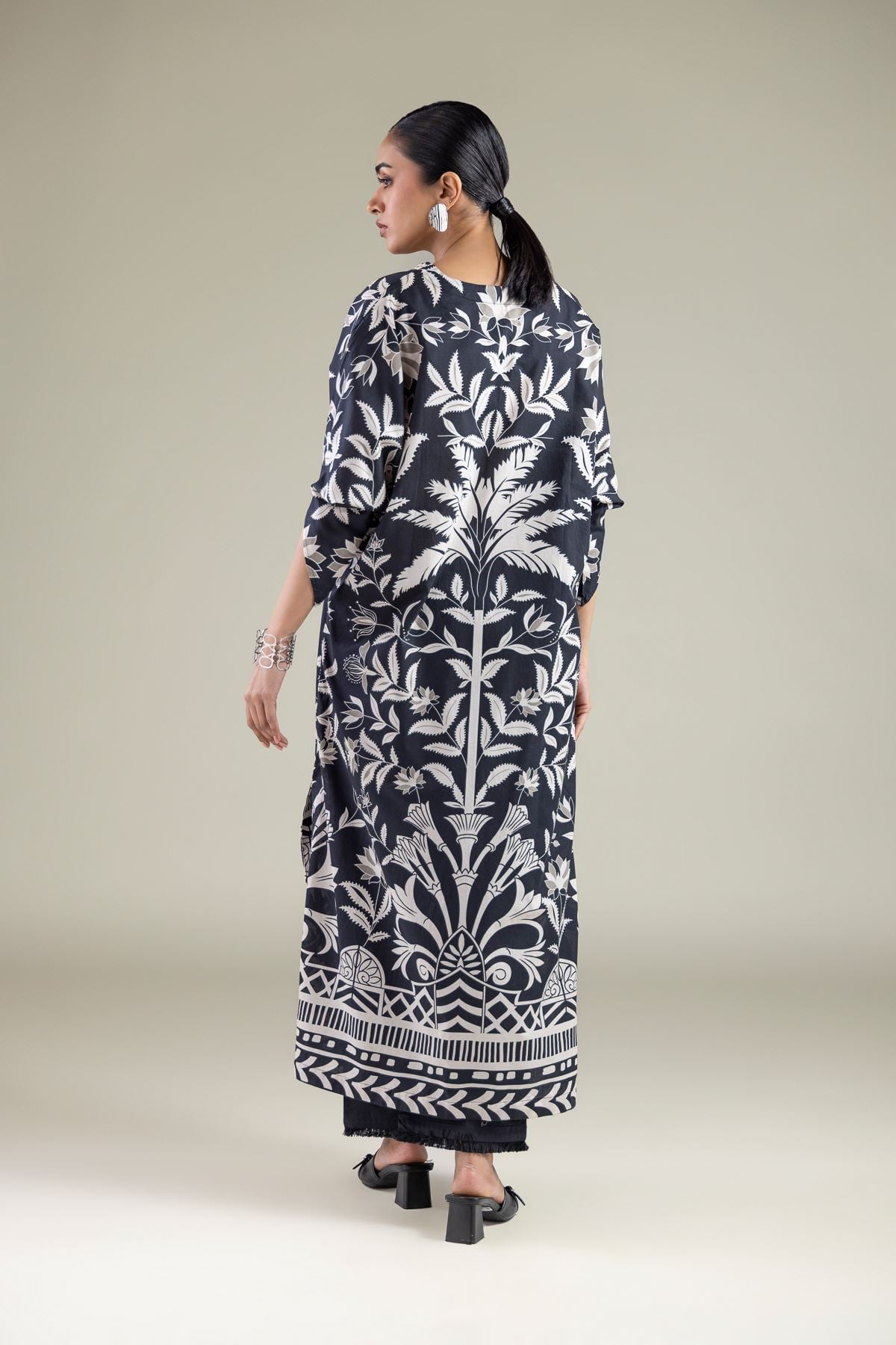Embroidered Cambric Printed Cambric Kurta - 25-00-X2-03TA-VG