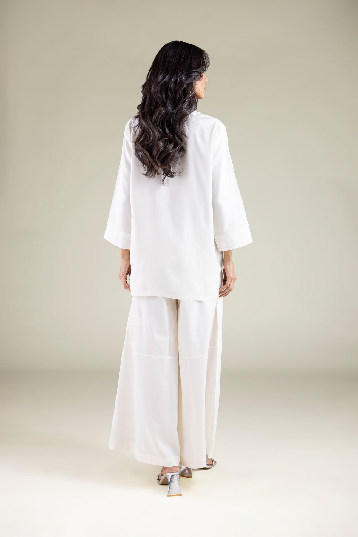 Embroidered Viscose Tunic - 6-26-105-A-C-VG