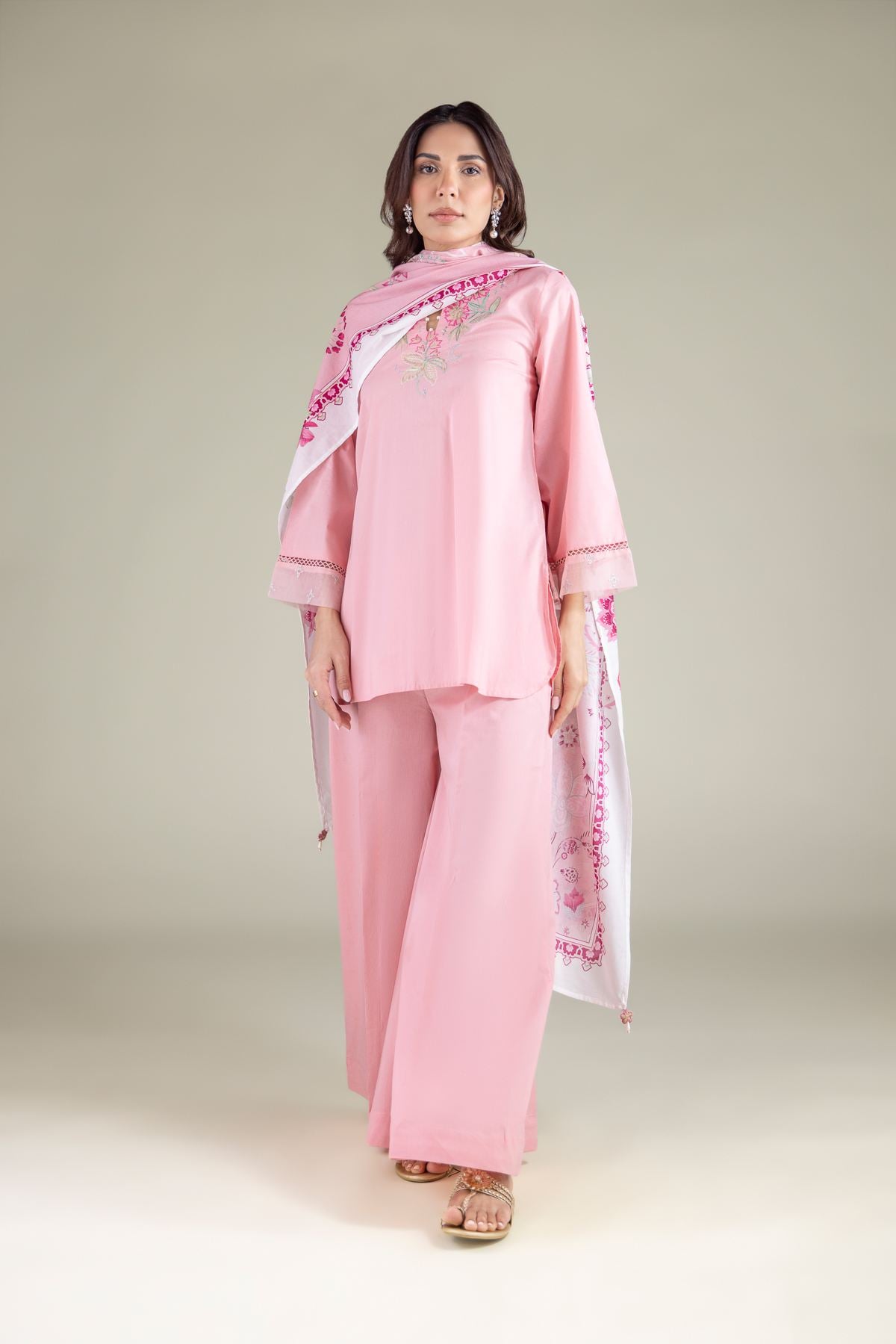 Embroidered Cambric Pants - 1-26-128-B-H-VG