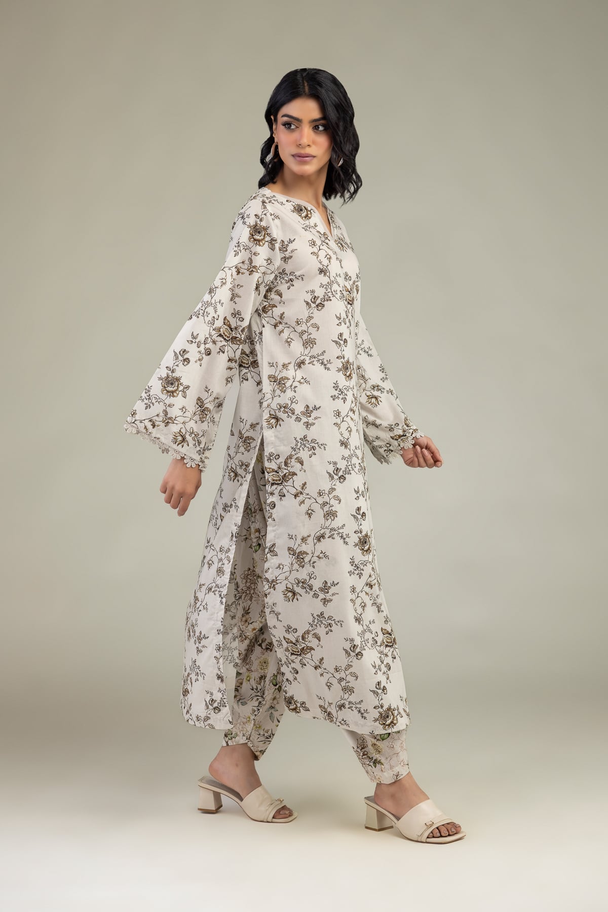 Embroidered Cambric Floral Cambric Shalwar - 1-26-240-A-I1-VG