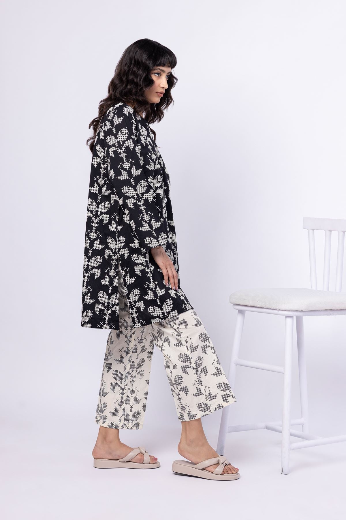 Printed Cambric Pants - 25-02E24-04BB-VG