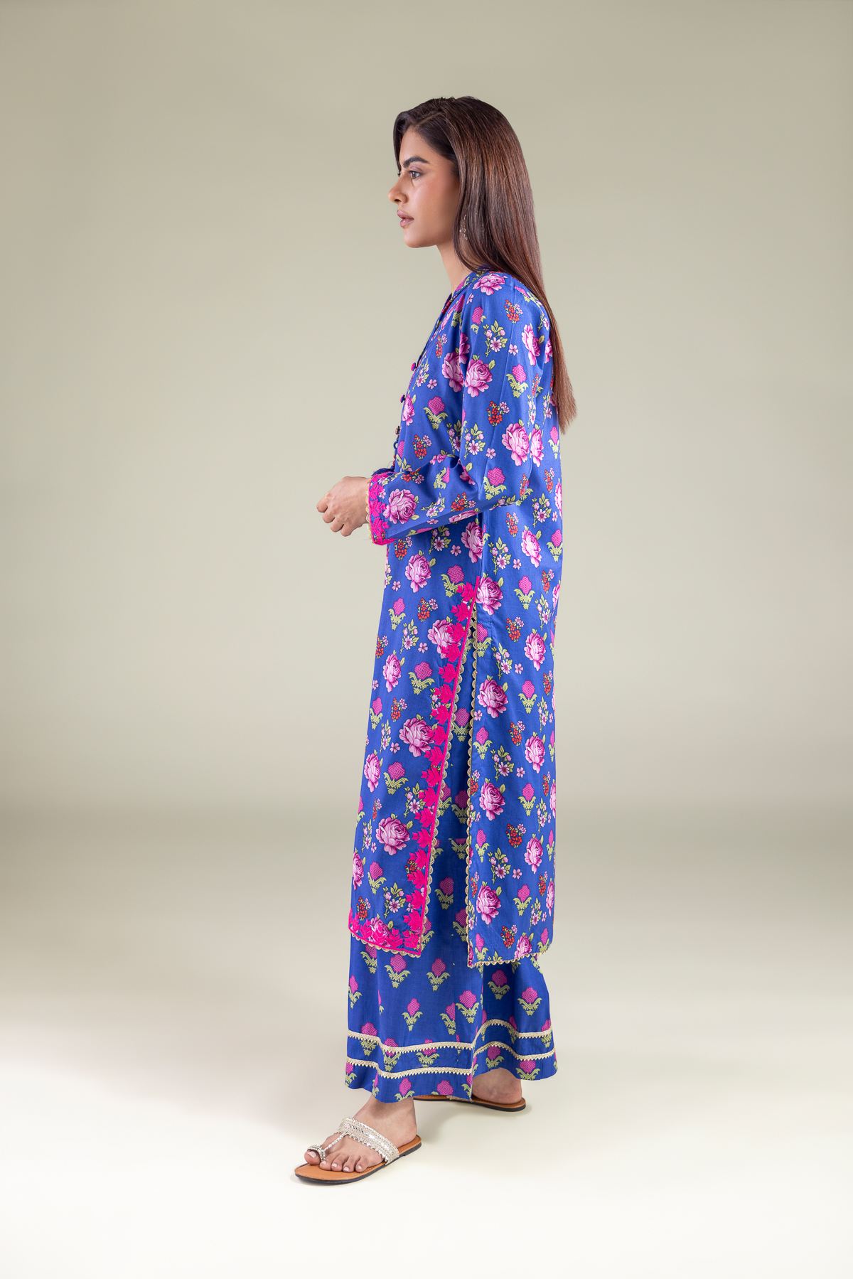Embroidered Cambric Pants - 1-26-122-A-D-VG