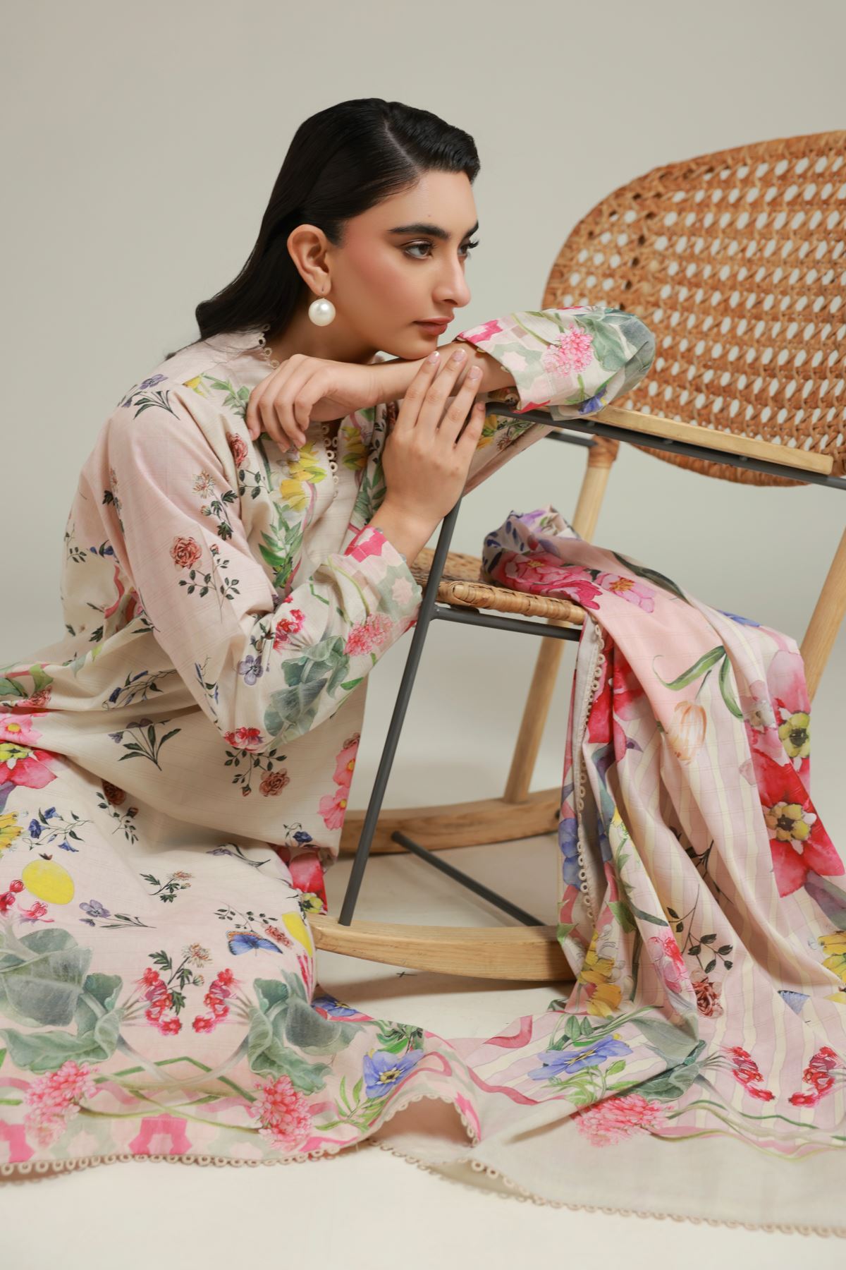 Printed Messuri Floral 3-piece Set - T-A22-26-108FI-VG