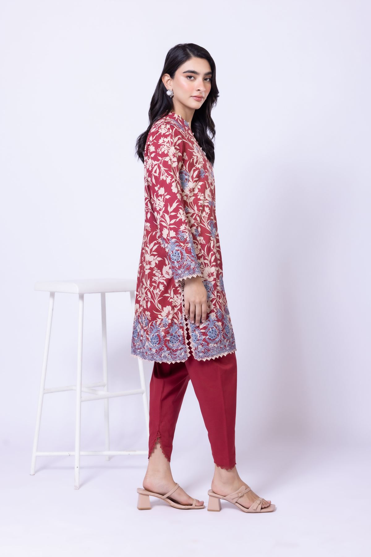 Dyed Cambric Shalwar - 25-07-7E1-06TA-VG