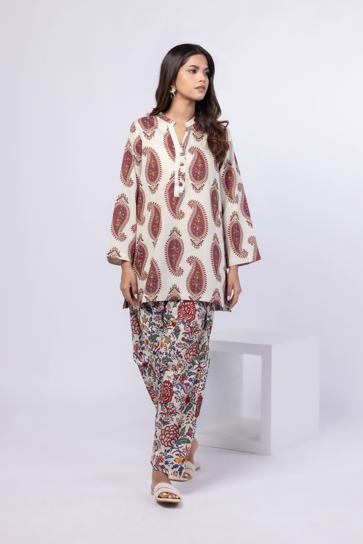 Printed Cambric Pants - 25-06-6E5-07BA-VG