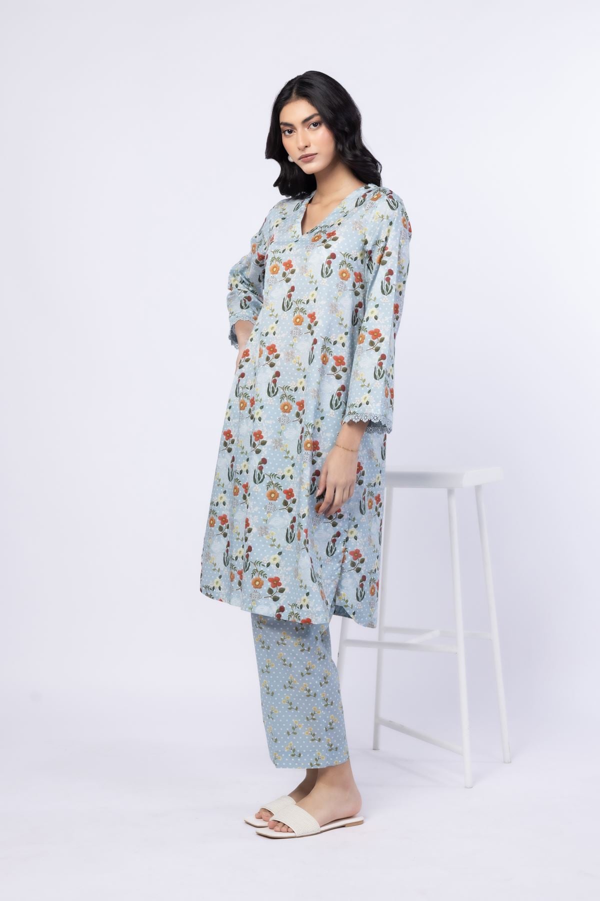 Printed Cambric Pants - 25-05E57-01BB-VG