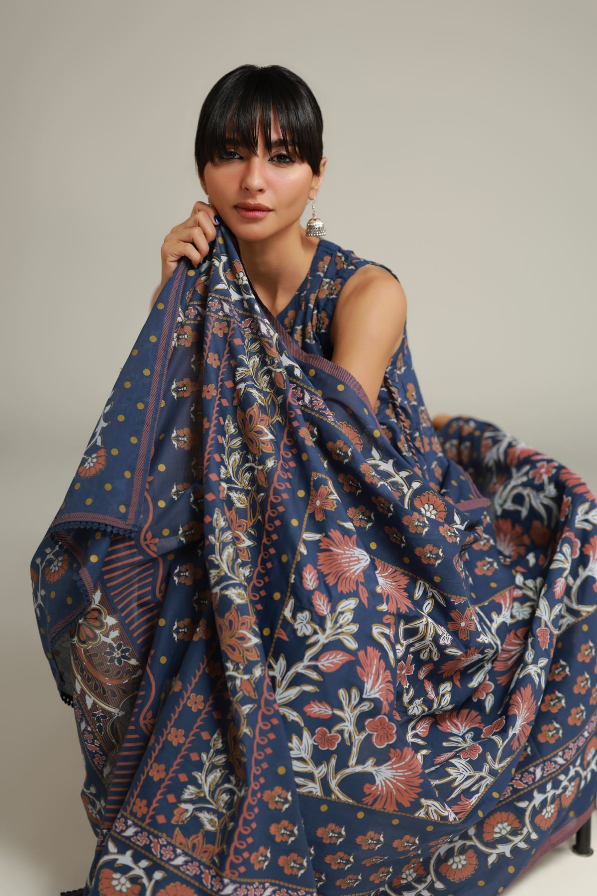 Printed Lawn Printed Lawn Dupatta - 1-26-228-A-F2-VG