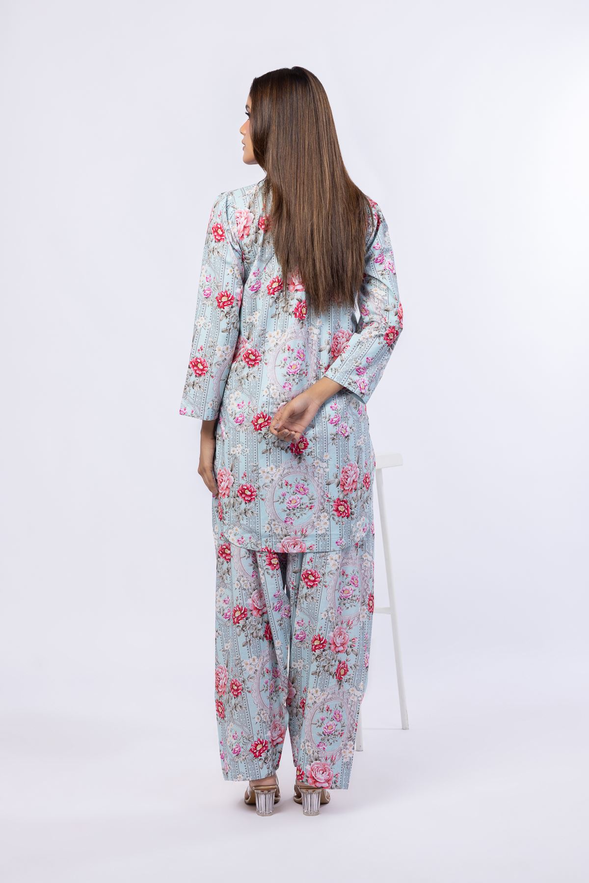 Printed Cotton Dobby Kurta - 25-10-11E6-08TA-VG