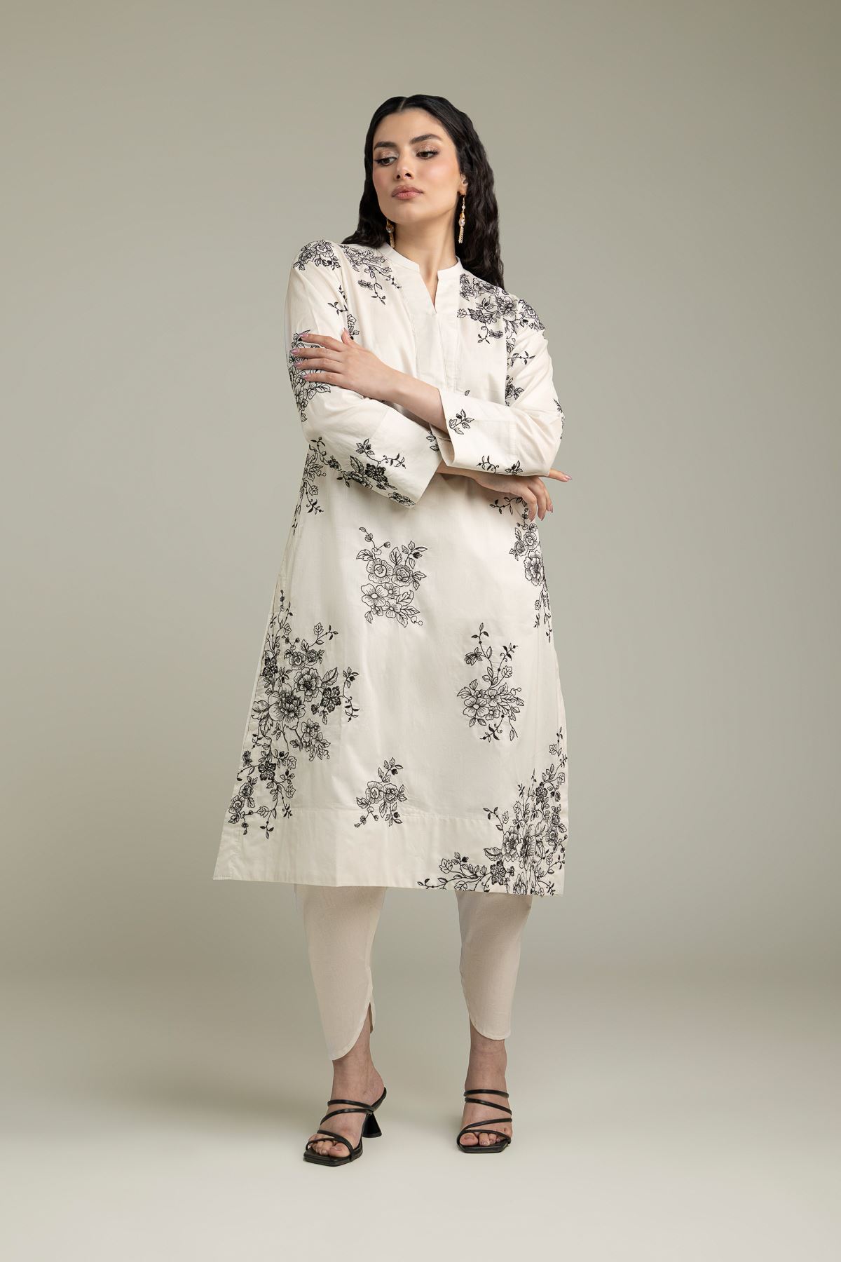 Embroidered Cambric Cambric Shalwar - 1-26-231-A-F1-VG