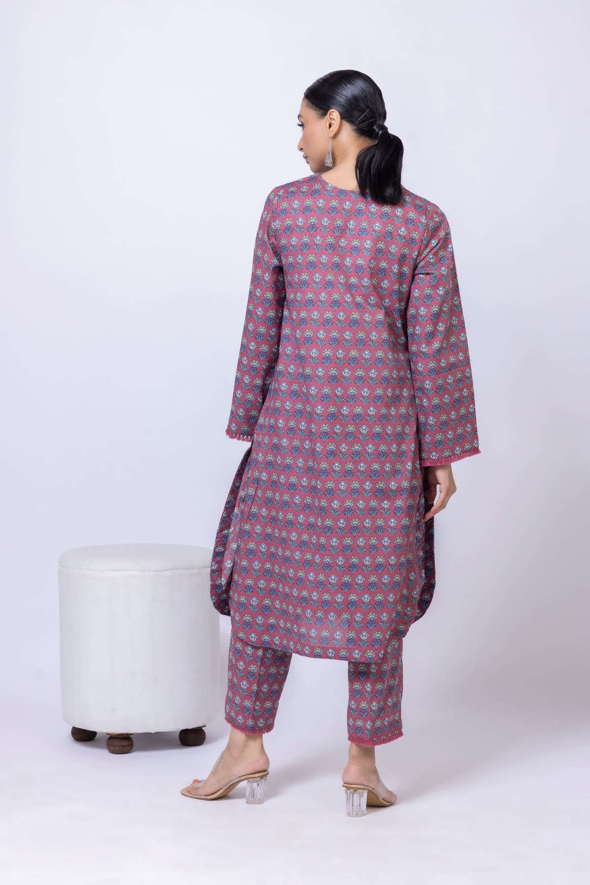 Printed Cotton Dobby Kurta - 25-07-7E7-09TA-VG