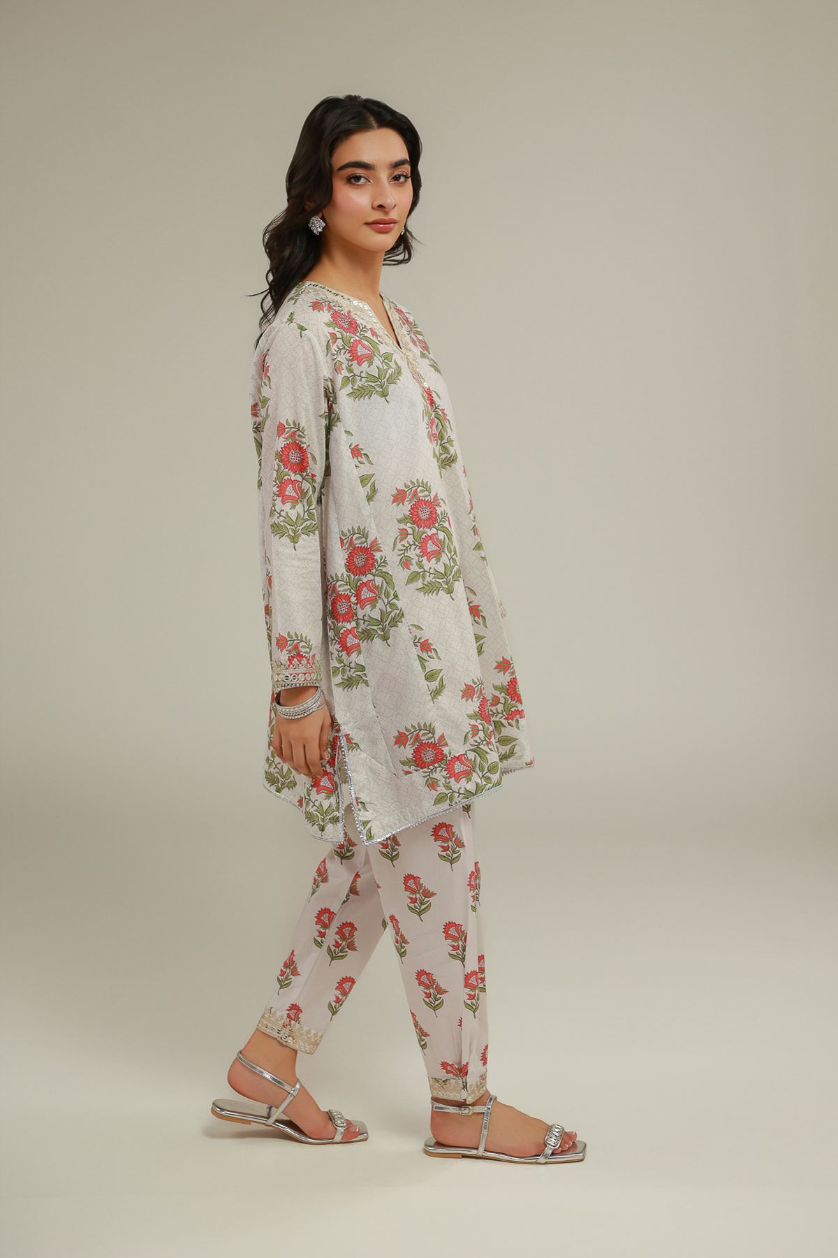Embroidered Cotton Viscose Spring Floral Shalwar - 2-26-103-C-A-VG