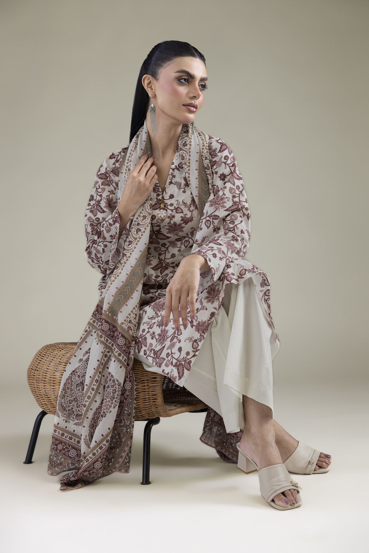 Printed Lawn Lawn Tailored 3-Piece - 1-26-102-A-F-VG