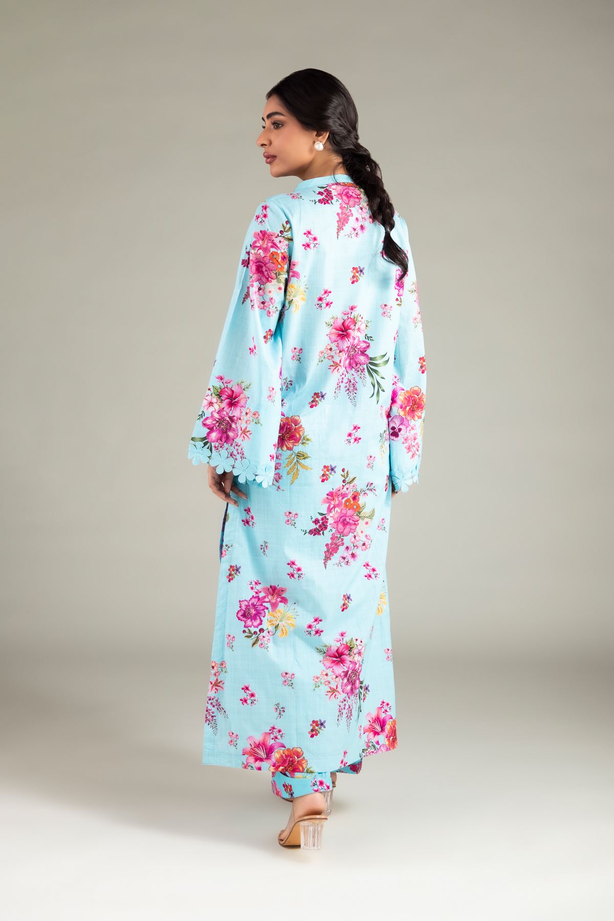 Printed Textured Cotton Kurta - 25-00-X2-08TB-VG