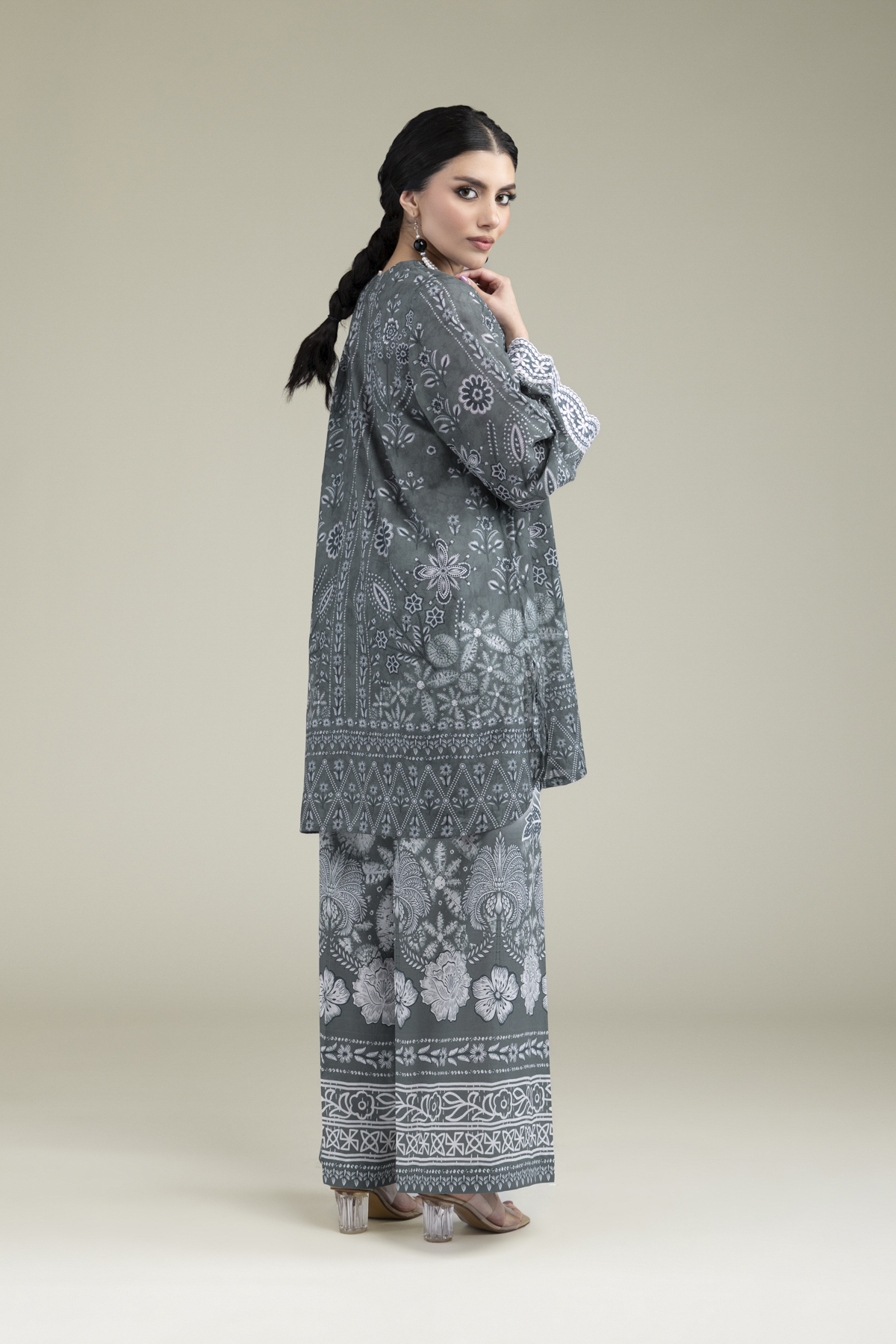 Embroidered Cambric Fabrics 2 Piece | Top and Bottom - A22-26-209FB1-VG